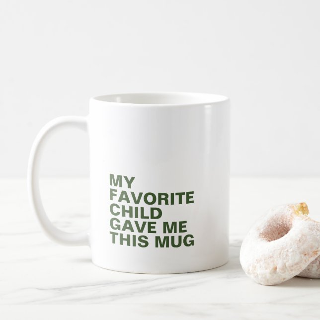 Personalized Typography Mug with Initial  (With Donut)