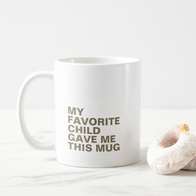 Personalized Typography Mug with Initial  (With Donut)