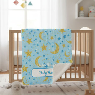 Personalized Under the Stars Soft Blanket - Baby