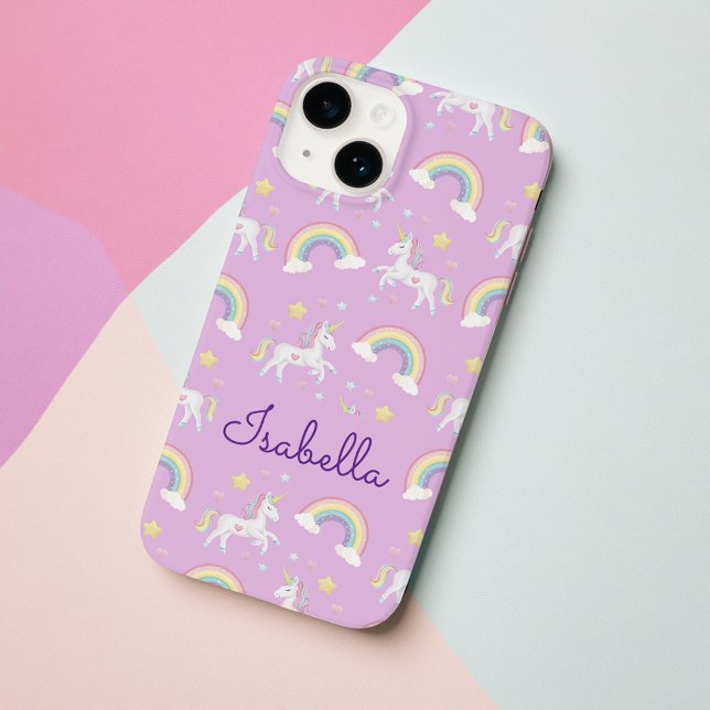 Personalized Unicorn Rainbow Sparkle iPhone Case (Creator Uploaded)