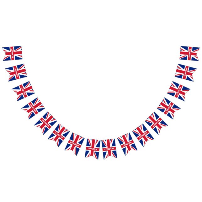 Personalized Union Jack bunting  (All)
