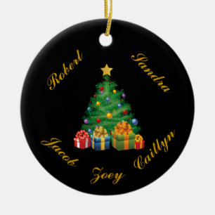 PERSONALIZED (Up to 5 Names) Christmas Ornament