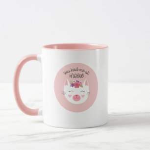 Personalized Valentine Cat Mug