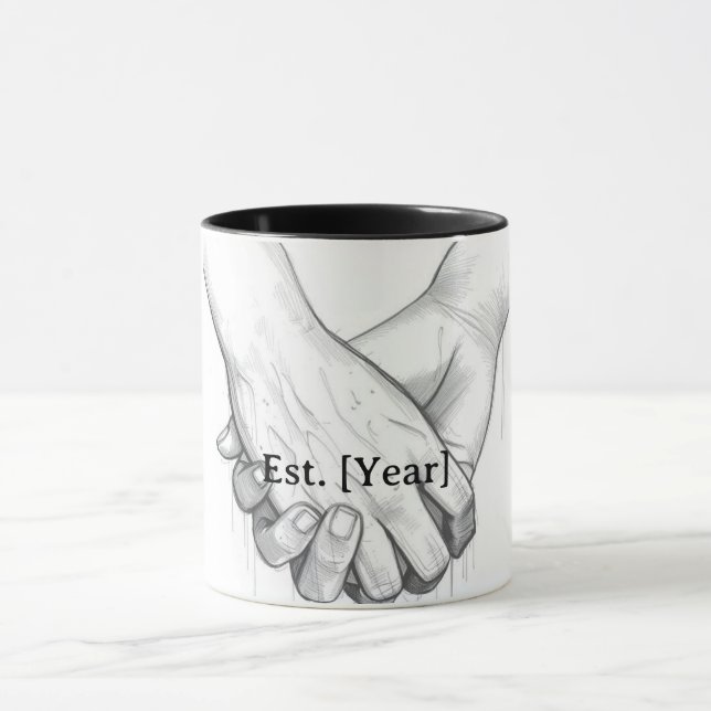 Personalized Valentine Couple Gift | Est. [Year]  Mug (Center)