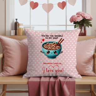 Personalized Valentine Day Pillow Funny Food