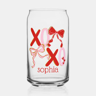 personalized Valentine gift - Valentine Can Glass