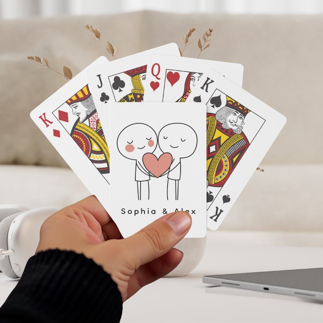 Personalized Valentine’s Couple Matching Playing Cards (Creator Uploaded)