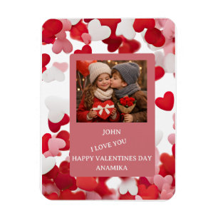 Personalized Valentine’s Day Greeting Card & Photo Magnet