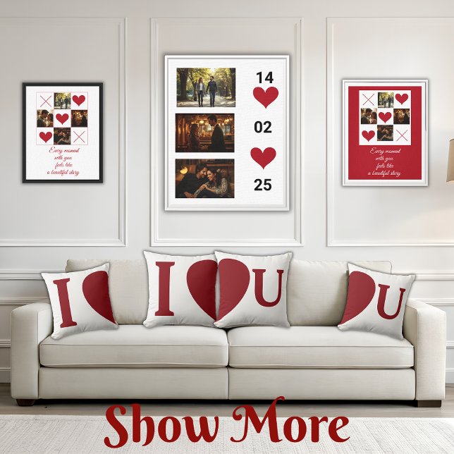 Personalized Valentine’s Day Love Throw Pillow (Creator Uploaded)