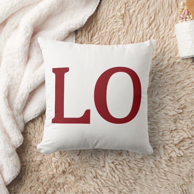 Personalized Valentine’s Day Love Throw Pillow (Blanket)