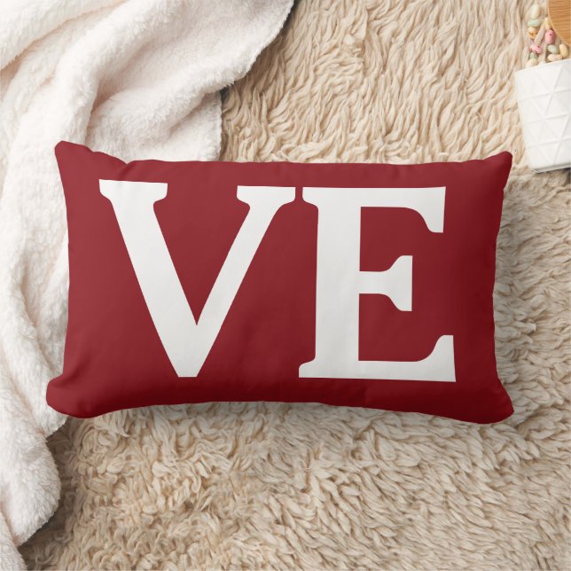 Personalized Valentine’s Day Love Throw Pillow (Blanket)