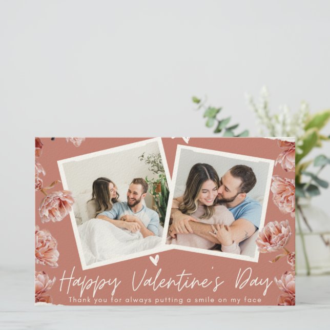 Personalized Valentine’s Day Photo Card | Romantic (Standing Front)