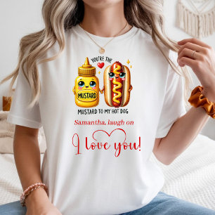 Personalized Valentine Women Tee Food Joke Quotes
