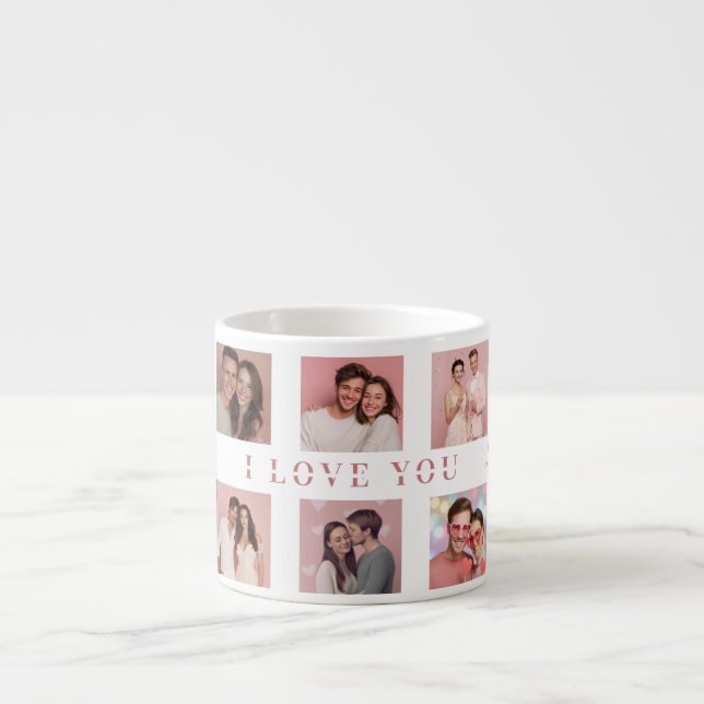 Personalized Valentine's Day Espresso Mug Photos (Front)