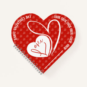 Personalized Valentine's Day Love Notebook