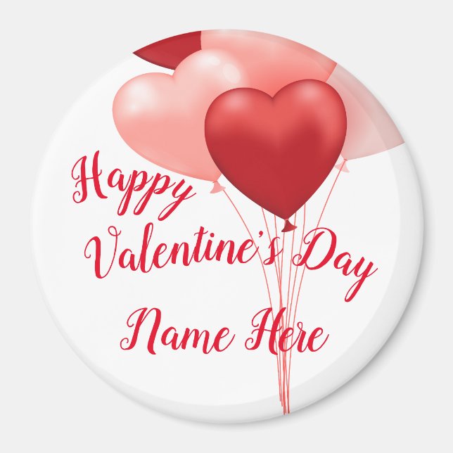 Personalized Valentine's Day Magnet Gmall Gift (Front)