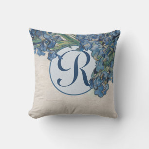 Personalized Van Gogh Roses Throw Pillow