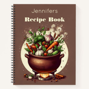 Personalized Vegetable Pot Recipe Book