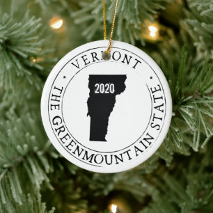 Personalized Vermont Ornament