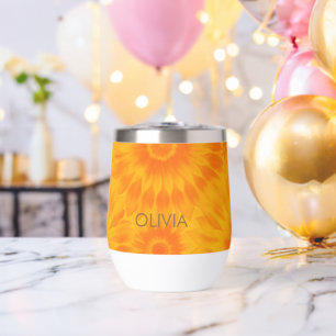 Personalized Vibrant Sunflower Tie-Dye Art