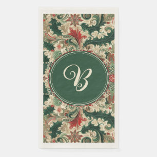 Personalized Victorian/Classic/Vintage Christmas Napkin