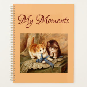 Personalized Victorian Style Planner Kittens