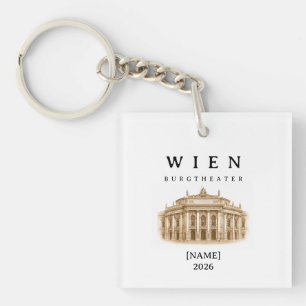 Personalized Vienna Burgtheater Name & Year Key Ring