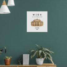 Personalized Vienna Burgtheater | Name & Year