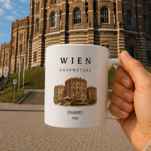 Personalized Vienna Gasometer Mug Name & Year