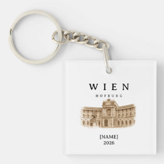 Personalized Vienna Hofburg | Name & Year Key Ring