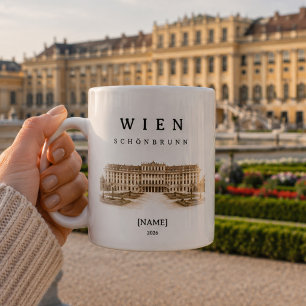 Personalized Vienna Schoenbrunn Name & Year Coffee Mug
