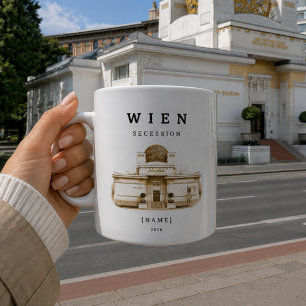 Personalized Vienna Secession Mug Name & Year
