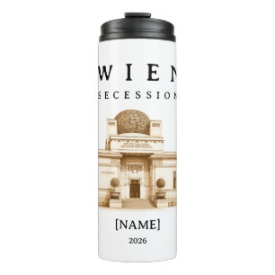 Personalized Vienna Secession Name & Year Thermal Tumbler