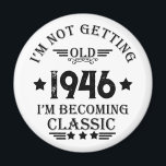 Personalized vintage 80th birthday gift magnet<br><div class="desc">You can bring originality to your wardrobe collection with this vintage classic birthday graphic design featuring impressive typography and font lettering. It makes a fantastic gift idea for men,  women,  husbands,  wives,  girlfriends,  and boyfriends who will cherish this unique artwork.</div>