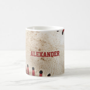 Personalized Vintage Baseball Coffee Mug