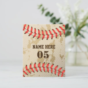 Personalized Vintage Baseball Name Number Retro