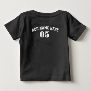 Personalized Vintage Baseball Name Number Retro Baby T-Shirt