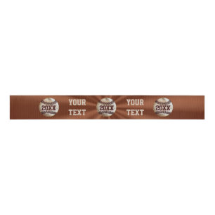 PERSONALIZED Vintage Baseball Ribbon YOUR TEXT Grosgrain Ribbon