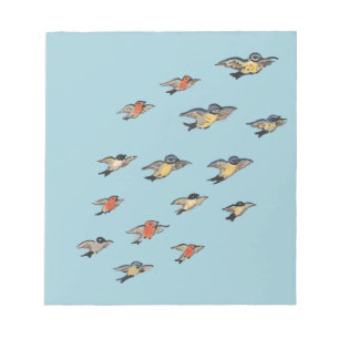 Personalized Vintage Bird Design Notepad