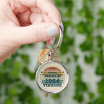 Personalized vintage birthday gift idea key ring<br><div class="desc">You can add some originality to your wardrobe collection with this vintage sunset graphic design with awesome typography font lettering, is a great gift idea for men, women, husbands, wife girlfriend, and a boyfriend who will love this one-of-a-kind artwork. The best amazing and funny holiday present for your happy birthday...</div>