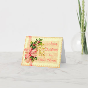 Personalized Vintage Christmas Card