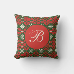 Personalized Vintage Christmas/winter patterned Cushion