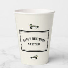 Personalized Vintage Duck Birthday