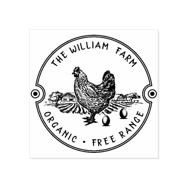 Personalized Vintage ⎢ Egg Stamp (Imprint)