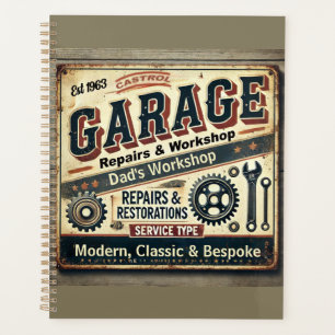 Personalized Vintage Garage Planner