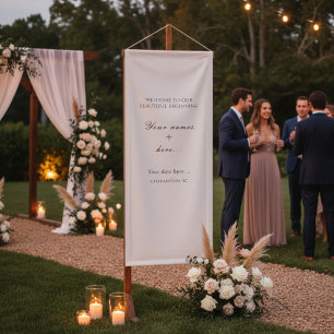 Personalized Vinyl Wedding Welcome Sign