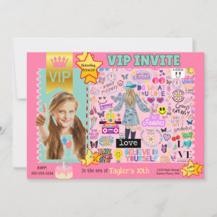 PERSONALIZED VIP PHOTO INVITATION FOR GIRLS