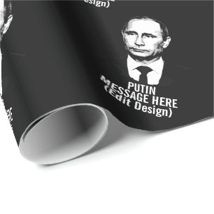 PERSONALIZED VLADIMIR PUTIN WRAPPING PAPER