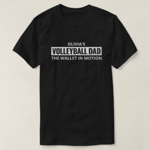 Personalized Volleyball Dad Gift for Men Custom T-Shirt