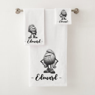 Personalized Volleyball Enthusiast Towel Set